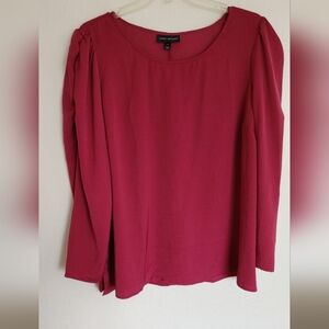 Women's Burgundy Plus Lane Bryant Blouse